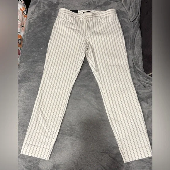 NWT Banana Republic Modern Sloan Striped Ankle Pants
